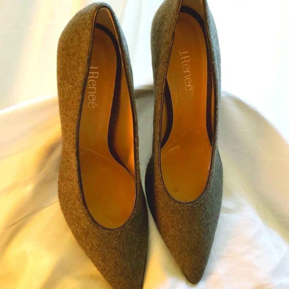 NEW J. Renee Madisson Gray Heels In Size 11 - Picture 6 of 6